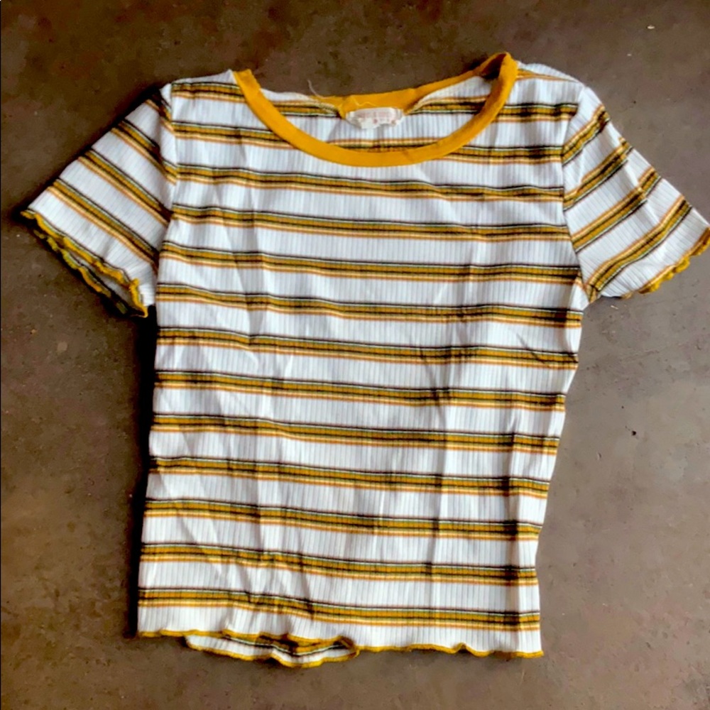 Striped Cropped T-Shirt